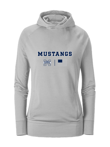 Marriotts Ridge Mustangs Team Colors Flag Women's Hoodie