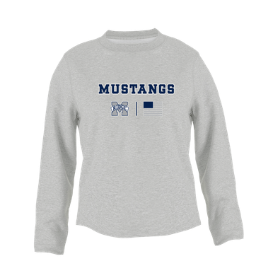Marriotts Ridge Mustangs Team Colors Flag Women's Sweatshirt
