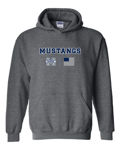 Marriotts Ridge Mustangs Team Colors Flag Men's Hoodie