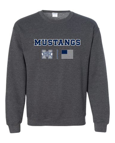 Marriotts Ridge Mustangs Team Colors Flag Men's Sweatshirt