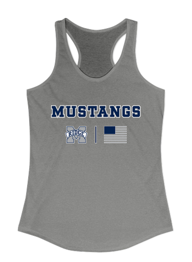Marriotts Ridge Mustangs Team Colors Flag Women's Tank Top