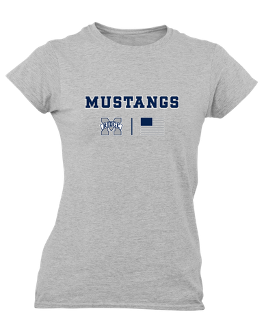 Marriotts Ridge Mustangs Team Colors Flag Women's Premium SS T-Shirt