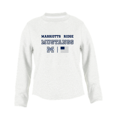 Marriotts Ridge Mustangs Spirit Flag Women's Sweatshirt