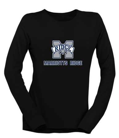 Marriotts Ridge Mustangs Mascot #2 Women's LS T-Shirt