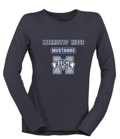 Marriotts Ridge Mustangs Mascot #3 Women's Premium LS T-Shirt