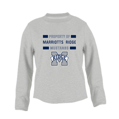Marriotts Ridge Mustangs Property Of Women's Sweatshirt