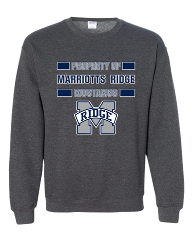 Marriotts Ridge Mustangs Property Of Men's Sweatshirt