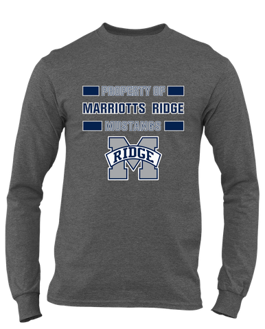 Marriotts Ridge Mustangs Property Of Men's LS T-Shirt