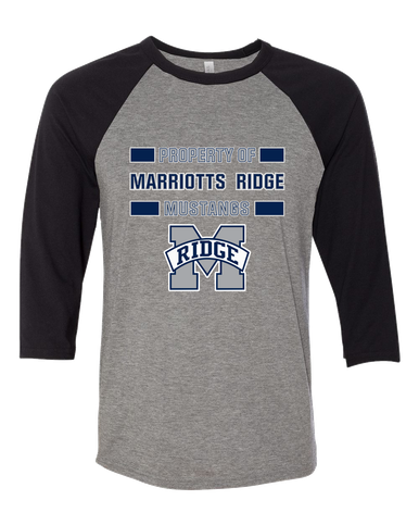 Marriotts Ridge Mustangs Property Of Women's Baseball T-Shirt