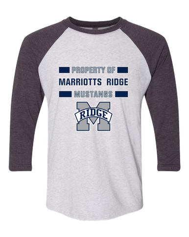 Marriotts Ridge Mustangs Property Of Men's Baseball T-Shirt