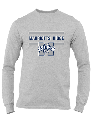 Marriotts Ridge Mustangs Mascot #4 Men's LS T-Shirt