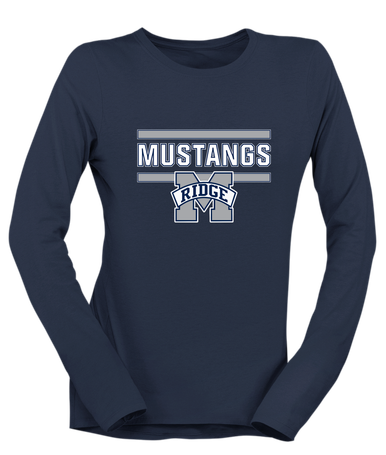 Marriotts Ridge Mustangs Mascot #5 Women's LS T-Shirt