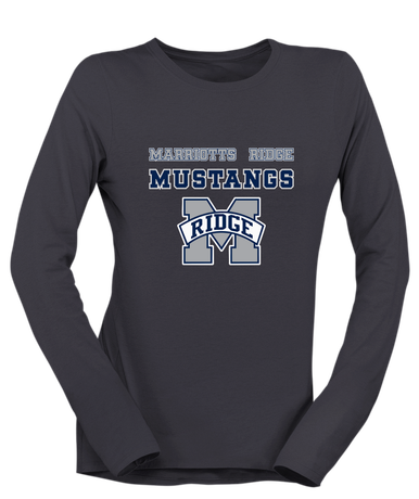 Marriotts Ridge Mustangs Spirit Women's LS T-Shirt