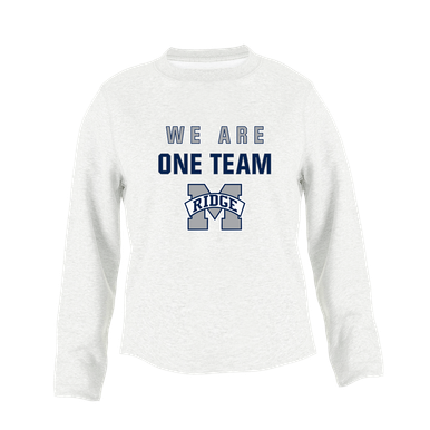 Marriotts Ridge Mustangs We Are One Team Women's Sweatshirt