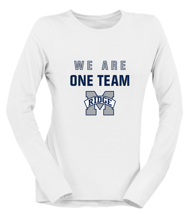 Marriotts Ridge Mustangs We Are One Team Women's Premium LS T-Shirt