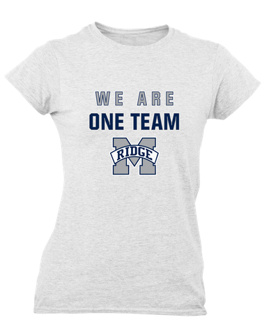 Marriotts Ridge Mustangs We Are One Team Women's Premium SS T-Shirt