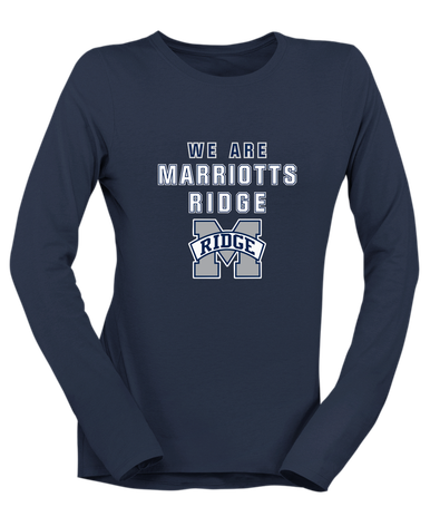 Marriotts Ridge Mustangs We Are Women's LS T-Shirt