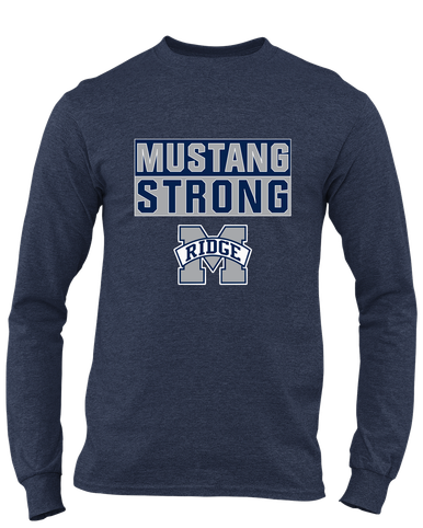 Marriotts Ridge Mustangs Strong #1 Men's LS T-Shirt