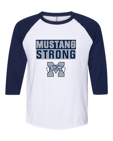 Marriotts Ridge Mustangs Strong #1 Men's Baseball T-Shirt