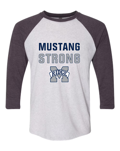 Marriotts Ridge Mustangs Strong #2 Men's Baseball T-Shirt