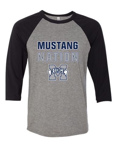 Marriotts Ridge Mustangs Nation #2 Men's Baseball T-Shirt