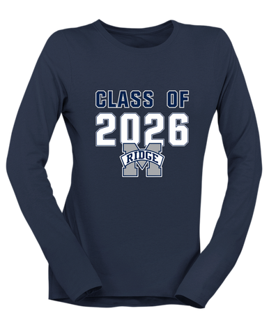 Marriotts Ridge Mustangs Class of 2026 Women's LS T-Shirt
