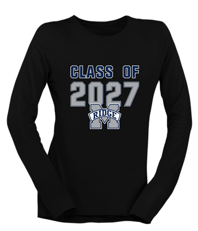 Marriotts Ridge Mustangs Class of 2027 Women's LS T-Shirt