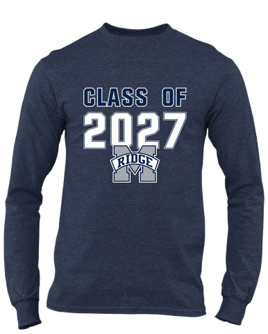 Marriotts Ridge Mustangs Class of 2027 Men's LS T-Shirt