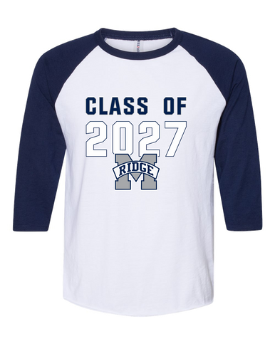 Marriotts Ridge Mustangs Class of 2027 Men's Baseball T-Shirt