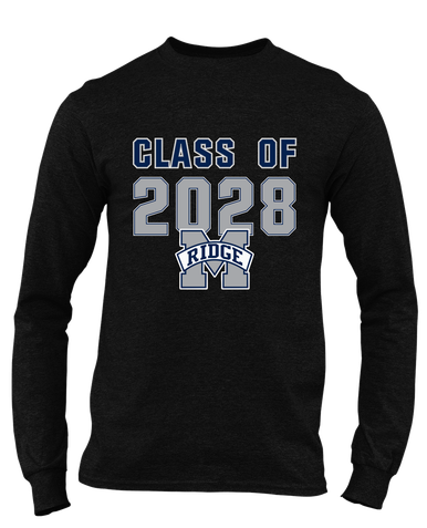 Marriotts Ridge Mustangs Class of 2028 Men's LS T-Shirt