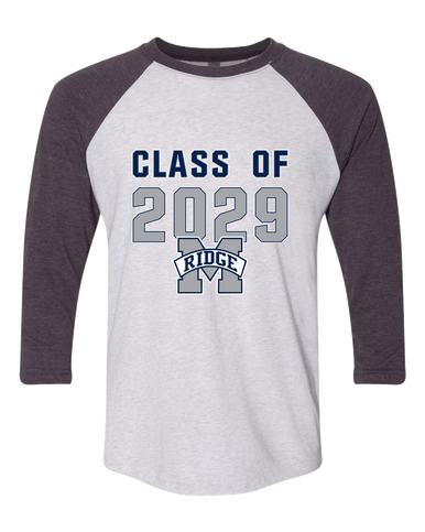 Marriotts Ridge Mustangs Class of 2029 Men's Baseball T-Shirt