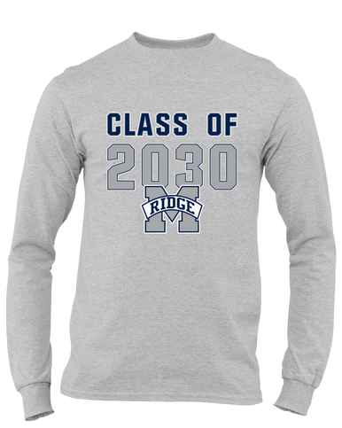 Marriotts Ridge Mustangs Class of 2030 Men's LS T-Shirt