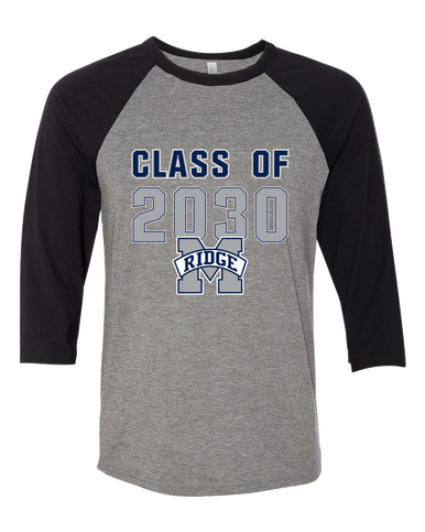 Marriotts Ridge Mustangs Class of 2030 Men's Baseball T-Shirt