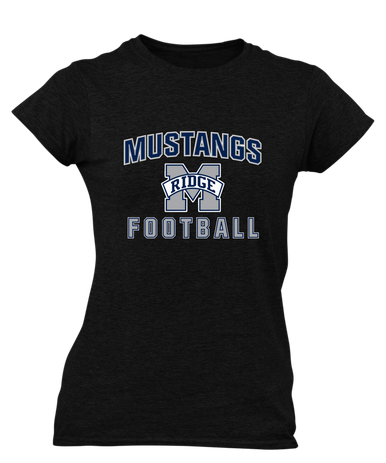 Marriotts Ridge Mustangs Football #1 Women's SS T-Shirt