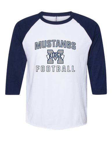 Marriotts Ridge Mustangs Football #1 Men's Baseball T-Shirt
