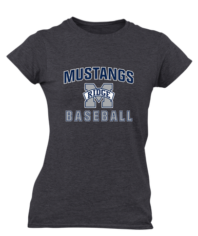 Marriotts Ridge Mustangs Baseball #1 Women's SS T-Shirt