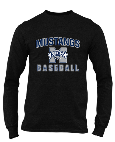 Marriotts Ridge Mustangs Baseball #1 Men's Premium LS T-Shirt