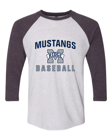 Marriotts Ridge Mustangs Baseball #1 Women's Baseball T-Shirt