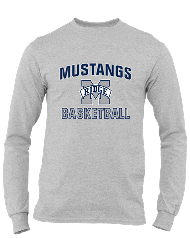 Marriotts Ridge Mustangs Basketball #1 Men's LS T-Shirt