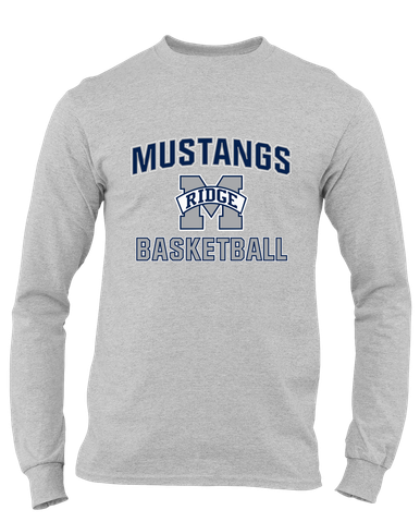 Marriotts Ridge Mustangs Basketball #1 Men's Premium LS T-Shirt