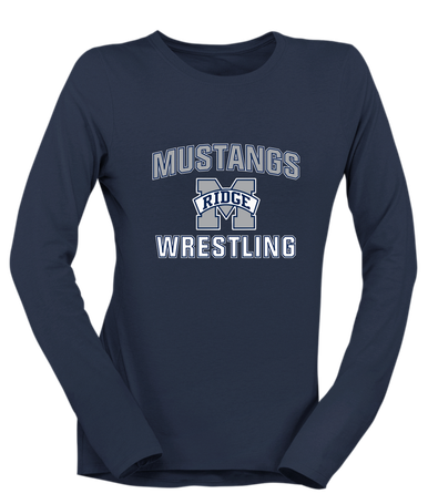 Marriotts Ridge Mustangs Wrestling Women's Premium LS T-Shirt