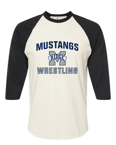 Marriotts Ridge Mustangs Wrestling Men's Baseball T-Shirt
