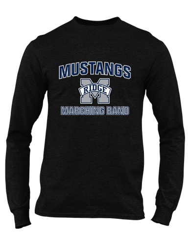 Marriotts Ridge Mustangs Marching Band Men's LS T-Shirt