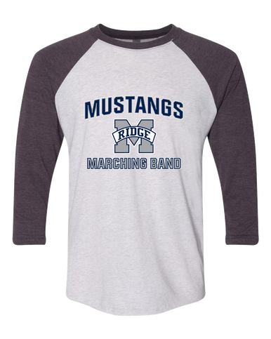 Marriotts Ridge Mustangs Marching Band Women's Baseball T-Shirt