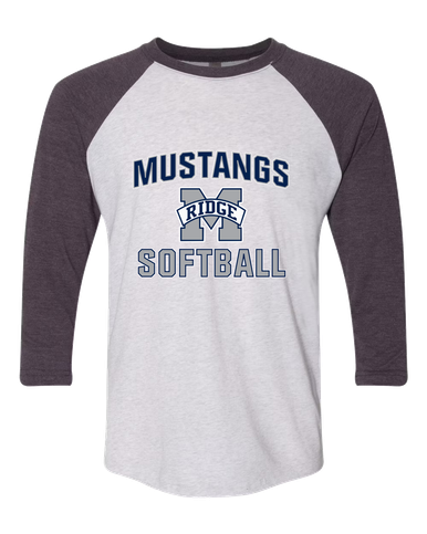 Marriotts Ridge Mustangs Softball #1 Women's Baseball T-Shirt