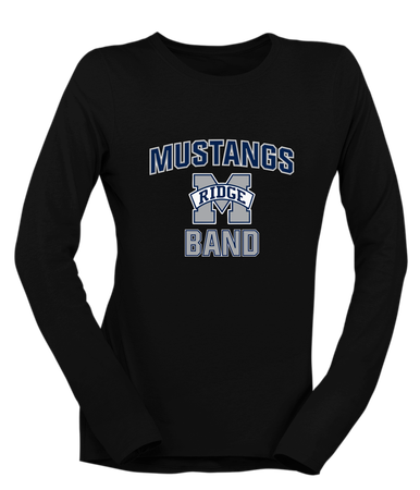 Marriotts Ridge Mustangs Band # 1 Women's LS T-Shirt