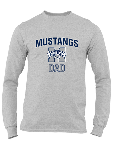 Marriotts Ridge Mustangs Dad Men's LS T-Shirt