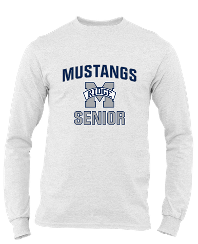 Marriotts Ridge Mustangs Senior #1 Men's LS T-Shirt