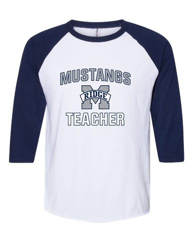 Marriotts Ridge Mustangs Teacher Women's Baseball T-Shirt