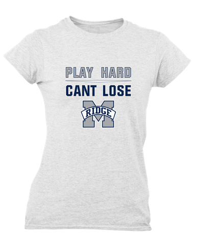 Marriotts Ridge Mustangs Play Hard, Can't Lose Women's Premium SS T-Shirt